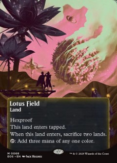 Lotus Field Edge of Eternities Poster Stellar Sights